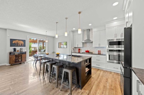 123 Masters Rise Se, Calgary, AB - Indoor Photo Showing Kitchen With Upgraded Kitchen