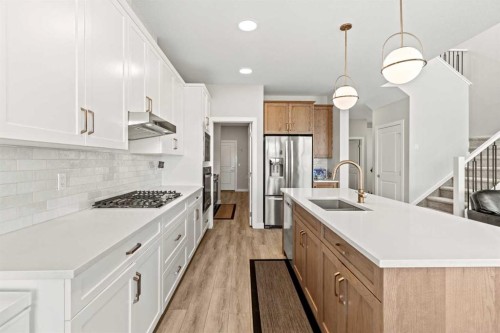 283 Belvedere Drive Se, Calgary, AB - Indoor Photo Showing Kitchen With Upgraded Kitchen