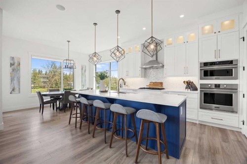 127 Kinniburgh Crescent, Chestermere, AB - Indoor Photo Showing Kitchen With Upgraded Kitchen