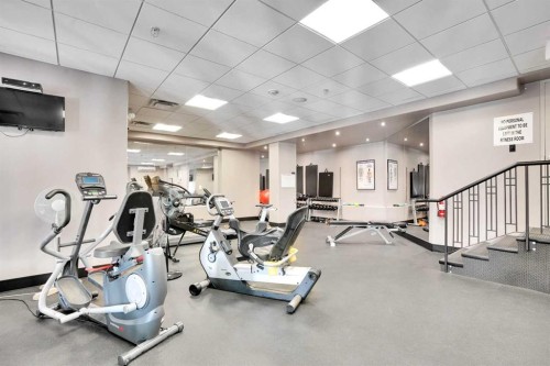1132-2330 Fish Creek Boulevard Sw, Calgary, AB - Indoor Photo Showing Gym Room