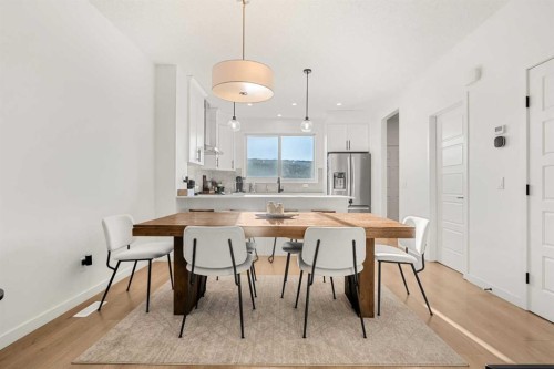 218 Aquila Way Nw, Calgary, AB - Indoor Photo Showing Dining Room