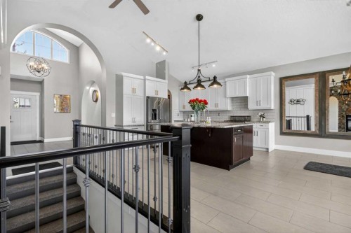 158 Hidden Creek Heights Nw, Calgary, AB - Indoor Photo Showing Kitchen With Upgraded Kitchen