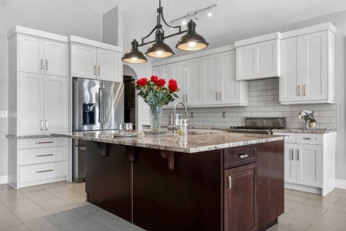 158 Hidden Creek Heights Nw, Calgary, AB - Indoor Photo Showing Kitchen With Upgraded Kitchen