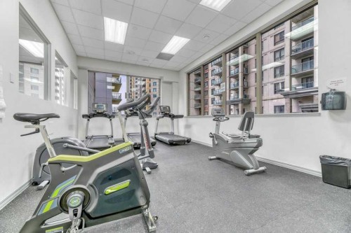 701-683 10 Street Sw, Calgary, AB - Indoor Photo Showing Gym Room