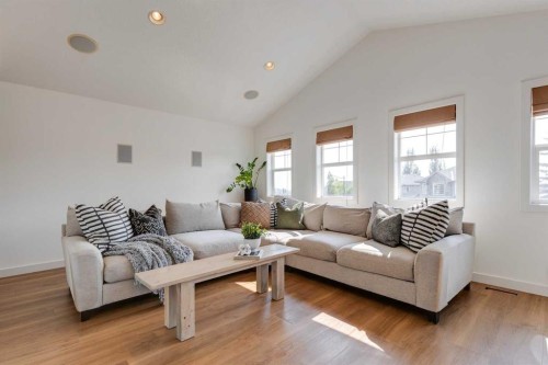 107 Aspen Stone Crescent Sw, Calgary, AB - Indoor Photo Showing Living Room