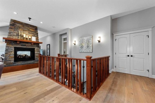 120 Elgin Estates View Se, Calgary, AB - Indoor Photo Showing Other Room With Fireplace