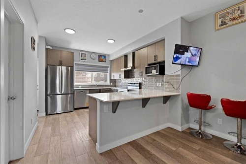 123 Corner Glen Drive Ne, Calgary, AB - Indoor Photo Showing Kitchen With Stainless Steel Kitchen With Upgraded Kitchen