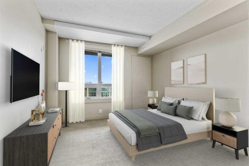 903-8710 Horton Road Sw, Calgary, AB - Indoor Photo Showing Bedroom