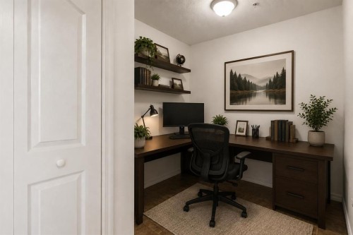 1128-2395 Eversyde Avenue Sw, Calgary, AB - Indoor Photo Showing Office