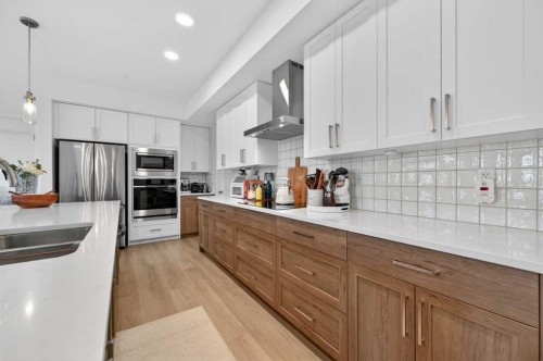 3208-20295 Seton Way Se, Calgary, AB - Indoor Photo Showing Kitchen With Stainless Steel Kitchen With Double Sink With Upgraded Kitchen