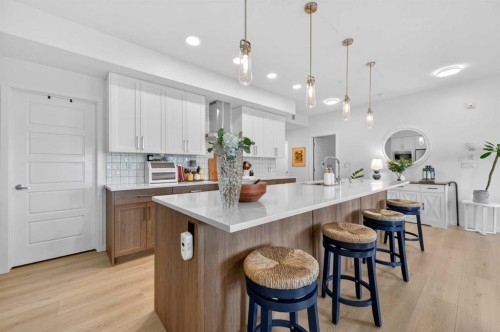3208-20295 Seton Way Se, Calgary, AB - Indoor Photo Showing Kitchen With Upgraded Kitchen