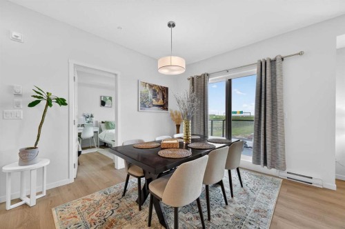 3208-20295 Seton Way Se, Calgary, AB - Indoor Photo Showing Dining Room