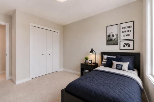450 River Avenue, Cochrane, AB - Indoor Photo Showing Bedroom