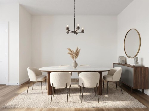 568 Buffaloberry Manor Se, Calgary, AB - Indoor Photo Showing Dining Room