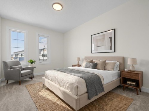568 Buffaloberry Manor Se, Calgary, AB - Indoor Photo Showing Bedroom