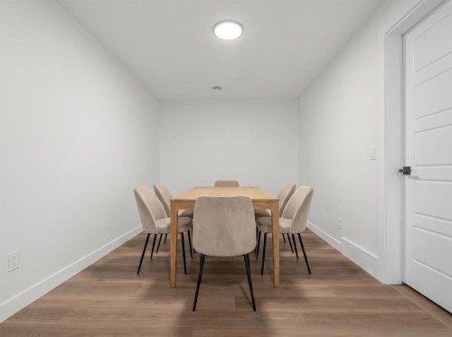 568 Buffaloberry Manor Se, Calgary, AB - Indoor Photo Showing Dining Room