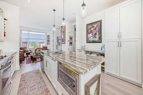 1048 Regal Crescent Ne, Calgary, AB - Indoor Photo Showing Kitchen With Double Sink With Upgraded Kitchen