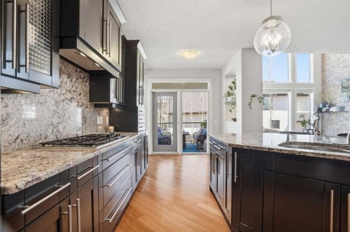 135 Cranleigh View Se, Calgary, AB - Indoor Photo Showing Kitchen With Upgraded Kitchen
