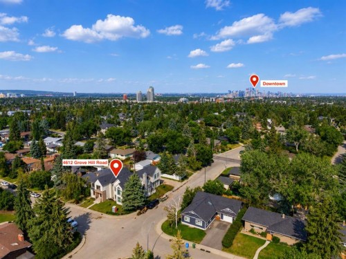 4612 Grove Hill Road Sw, Calgary, AB - Outdoor With View