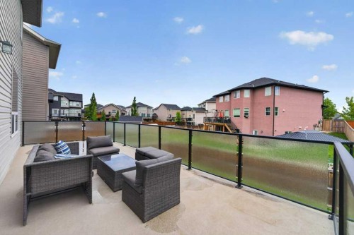 76 Rainbow Falls Boulevard, Chestermere, AB - Outdoor With Deck Patio Veranda With Exterior