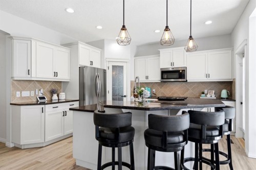 212 Willowmere Close, Chestermere, AB - Indoor Photo Showing Kitchen With Stainless Steel Kitchen With Upgraded Kitchen