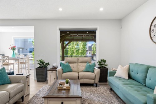 212 Willowmere Close, Chestermere, AB - Indoor Photo Showing Living Room