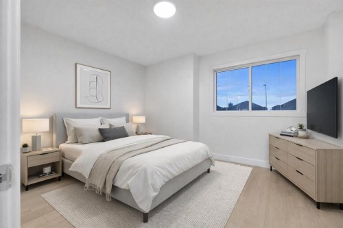 52 Saddlecreek Terrace Ne, Calgary, AB - Indoor Photo Showing Bedroom