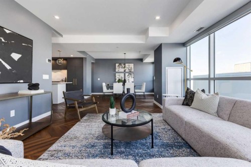 715-8445 Broadcast Avenue Sw, Calgary, AB - Indoor Photo Showing Living Room