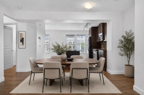 128 Auburn Bay Common Se, Calgary, AB - Indoor Photo Showing Dining Room