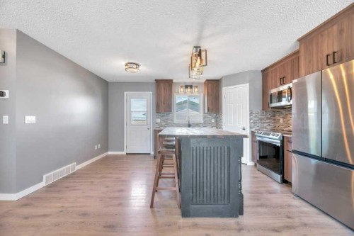 422 Cole Crescent, Carseland, AB - Indoor Photo Showing Kitchen With Upgraded Kitchen