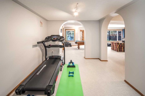 37 Arbour Summit Close Nw, Calgary, AB - Indoor Photo Showing Gym Room