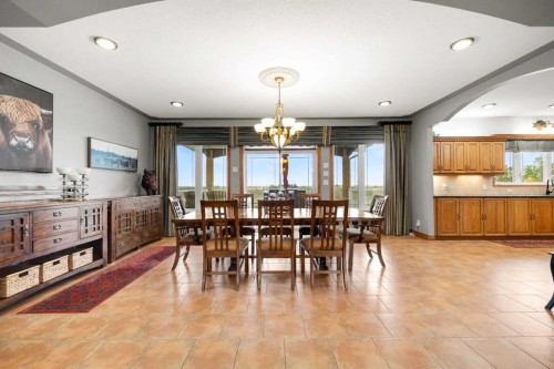 28125 Highway 587, Rural Red Deer County, AB - Indoor Photo Showing Dining Room