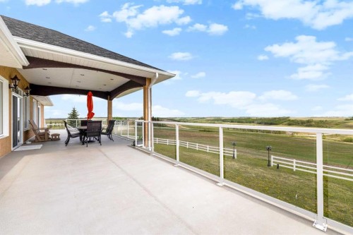 28125 Highway 587, Rural Red Deer County, AB - Outdoor With Deck Patio Veranda With View With Exterior