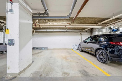 103-733 2 Avenue Sw, Calgary, AB - Indoor Photo Showing Garage