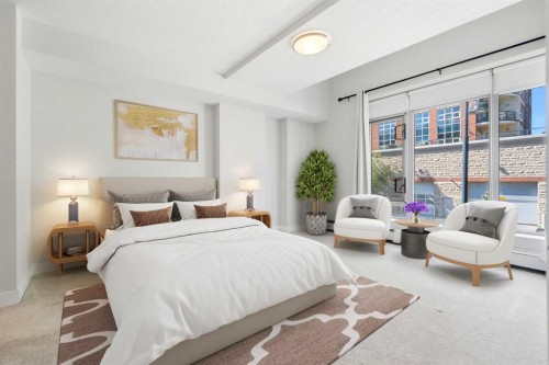 103-733 2 Avenue Sw, Calgary, AB - Indoor Photo Showing Bedroom