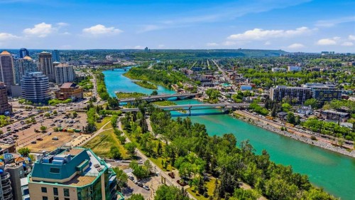 103-733 2 Avenue Sw, Calgary, AB - Outdoor With Body Of Water With View