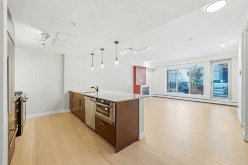 103-733 2 Avenue Sw, Calgary, AB - Indoor Photo Showing Kitchen