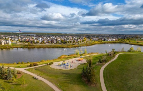 194 Brightonstone Bay Se, Calgary, AB - Outdoor With Body Of Water With View
