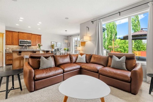194 Brightonstone Bay Se, Calgary, AB - Indoor Photo Showing Living Room