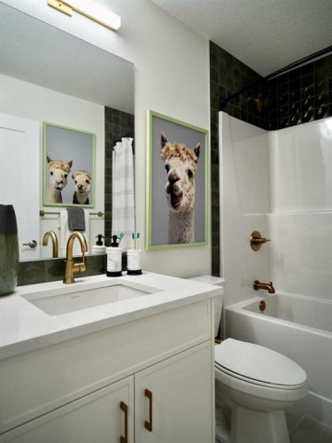 90 Silver Spruce Road Sw, Calgary, AB - Indoor Photo Showing Bathroom