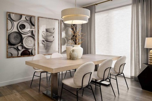 90 Silver Spruce Road Sw, Calgary, AB - Indoor Photo Showing Dining Room