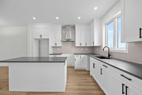 41 Hotchkiss Gardens Se, Calgary, AB - Indoor Photo Showing Kitchen With Upgraded Kitchen