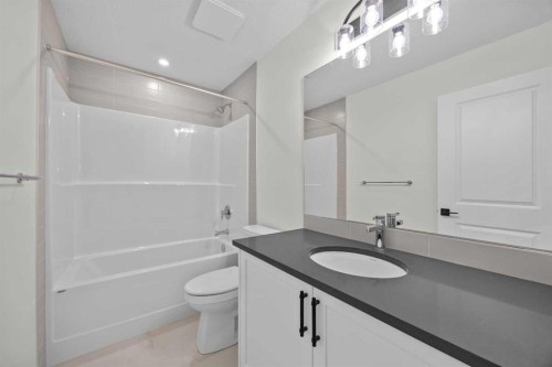 41 Hotchkiss Gardens Se, Calgary, AB - Indoor Photo Showing Bathroom