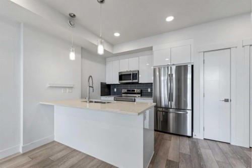 19645 48 Street Se, Calgary, AB - Indoor Photo Showing Kitchen With Double Sink