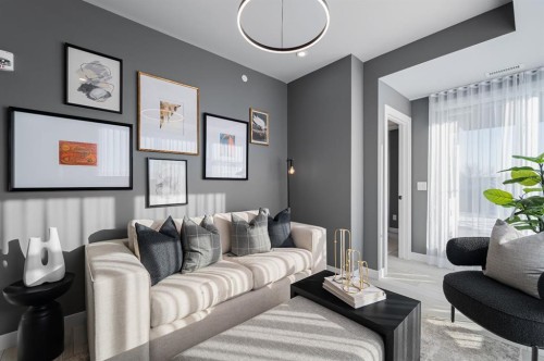 209-310 15 Avenue Sw, Calgary, AB - Indoor Photo Showing Living Room