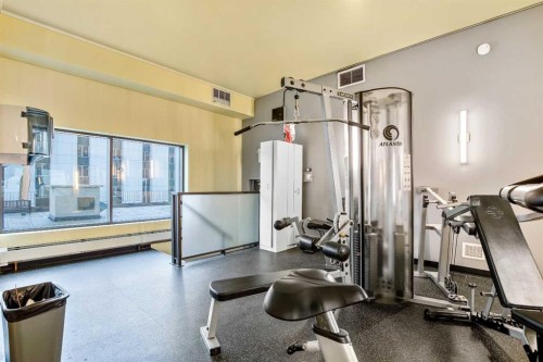 906-221 6 Avenue Se, Calgary, AB - Indoor Photo Showing Gym Room
