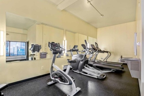 906-221 6 Avenue Se, Calgary, AB - Indoor Photo Showing Gym Room