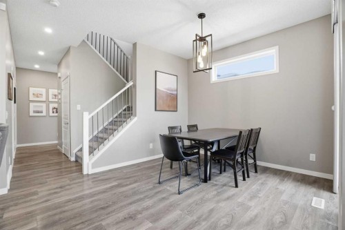 393 Masters Avenue Se, Calgary, AB - Indoor Photo Showing Dining Room