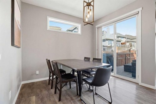 393 Masters Avenue Se, Calgary, AB - Indoor Photo Showing Dining Room
