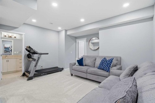 393 Masters Avenue Se, Calgary, AB - Indoor Photo Showing Gym Room